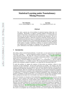 Statistical Learning under Nonstationary Mixing Processes