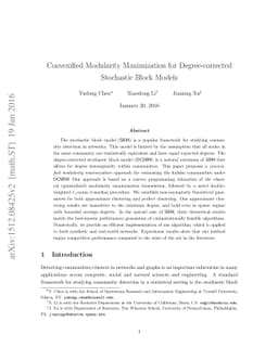 Convexified Modularity Maximization for Degree-corrected Stochastic
  Block Models