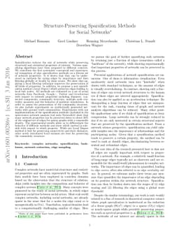Structure-Preserving Sparsification Methods for Social Networks