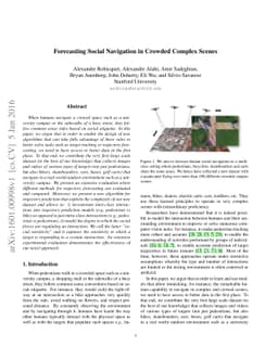 Forecasting Social Navigation in Crowded Complex Scenes