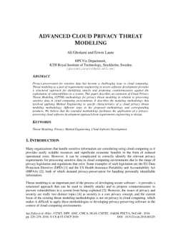 Advanced Cloud Privacy Threat Modeling