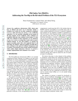 PKI Safety Net (PKISN): Addressing the Too-Big-to-Be-Revoked Problem of
  the TLS Ecosystem