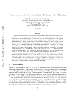 Funnel Libraries for Real-Time Robust Feedback Motion Planning