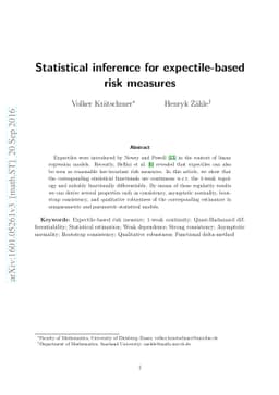 Statistical inference for expectile-based risk measures