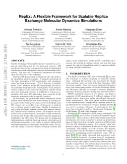 RepEx: A Flexible Framework for Scalable Replica Exchange Molecular
  Dynamics Simulations
