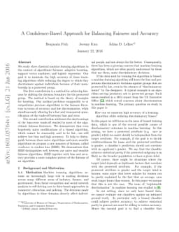 A Confidence-Based Approach for Balancing Fairness and Accuracy