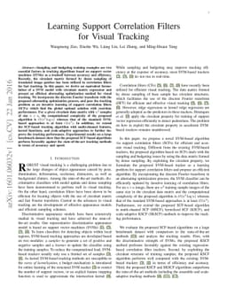 Learning Support Correlation Filters for Visual Tracking