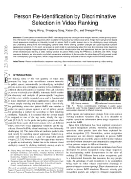 Person Re-Identification by Discriminative Selection in Video Ranking