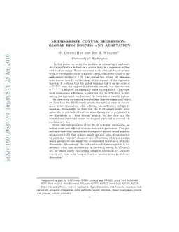 Multivariate convex regression: global risk bounds and adaptation