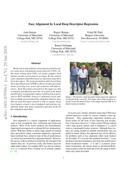 Face Alignment by Local Deep Descriptor Regression
