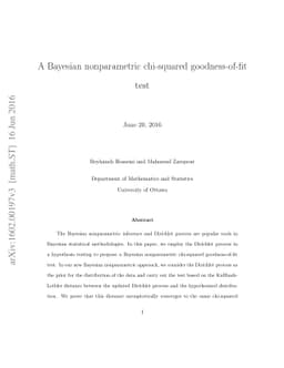 A Bayesian nonparametric chi-squared goodness-of-fit test