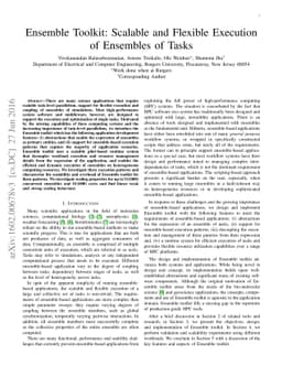 Ensemble Toolkit: Scalable and Flexible Execution of Ensembles of Tasks