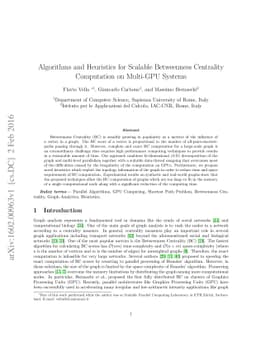 Algorithms and Heuristics for Scalable Betweenness Centrality
  Computation on Multi-GPU Systems