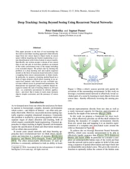 Deep Tracking: Seeing Beyond Seeing Using Recurrent Neural Networks