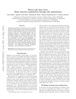 Better safe than sorry: Risky function exploitation through safe
  optimization