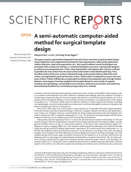 A semi-automatic computer-aided method for surgical template design