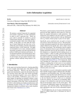 Active Information Acquisition
