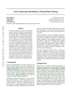 Swivel: Improving Embeddings by Noticing What's Missing