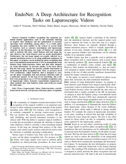 EndoNet: A Deep Architecture for Recognition Tasks on Laparoscopic
  Videos
