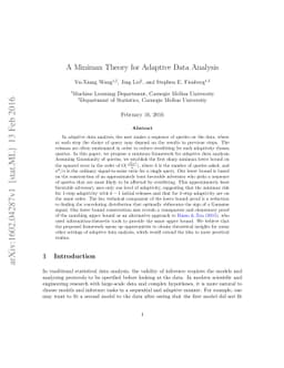 A Minimax Theory for Adaptive Data Analysis