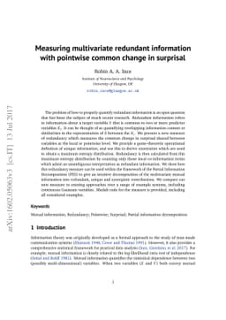 Measuring multivariate redundant information with pointwise common
  change in surprisal
