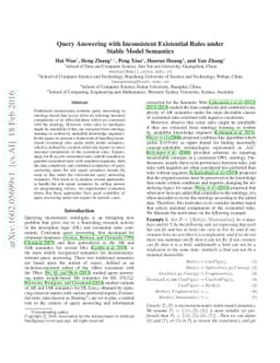 Query Answering with Inconsistent Existential Rules under Stable Model
  Semantics