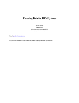 Encoding Data for HTM Systems