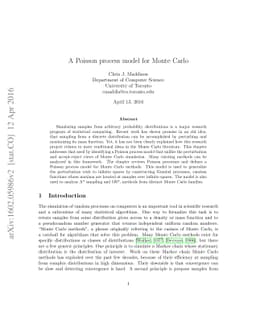 A Poisson process model for Monte Carlo