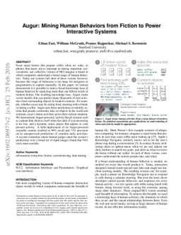 Augur: Mining Human Behaviors from Fiction to Power Interactive Systems