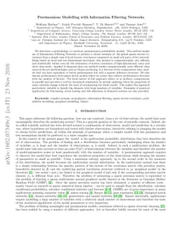Parsimonious modeling with Information Filtering Networks