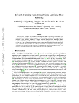 Towards Unifying Hamiltonian Monte Carlo and Slice Sampling