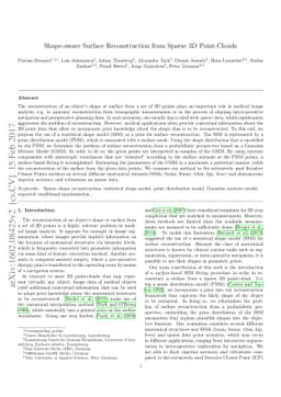 Shape-aware Surface Reconstruction from Sparse 3D Point-Clouds