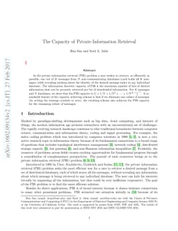 The Capacity of Private Information Retrieval