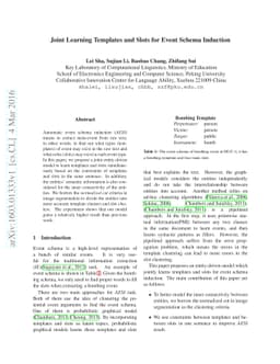 Joint Learning Templates and Slots for Event Schema Induction