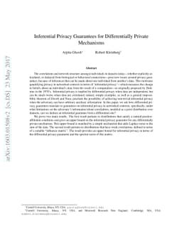 Inferential Privacy Guarantees for Differentially Private Mechanisms