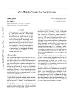 A New Method to Visualize Deep Neural Networks