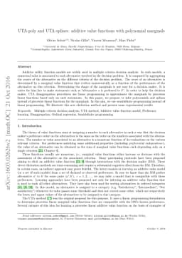 UTA-poly and UTA-splines: additive value functions with polynomial
  marginals