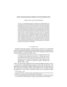 Edge exchangeable models for network data