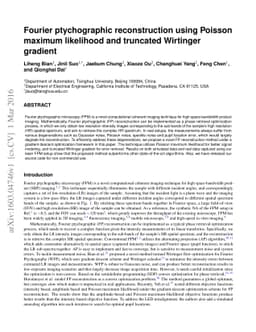 Fourier ptychographic reconstruction using Poisson maximum likelihood
  and truncated Wirtinger gradient