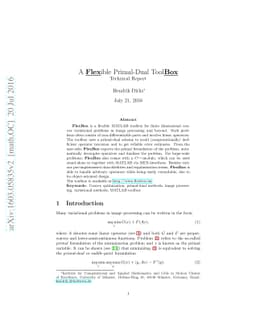 A Flexible Primal-Dual Toolbox