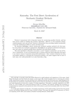 Katyusha: The First Direct Acceleration of Stochastic Gradient Methods