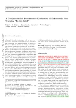 A Comprehensive Performance Evaluation of Deformable Face Tracking
  "In-the-Wild"