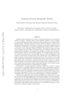 Gaussian Process Morphable Models