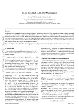 On the Powerball Method for Optimization