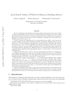 Local Search Yields a PTAS for k-Means in Doubling Metrics