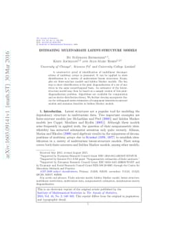 Estimating multivariate latent-structure models