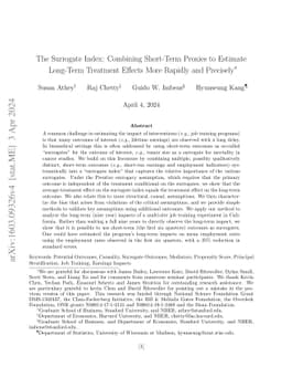 Estimating Treatment Effects using Multiple Surrogates: The Role of the
  Surrogate Score and the Surrogate Index