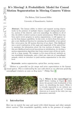 It's Moving! A Probabilistic Model for Causal Motion Segmentation in
  Moving Camera Videos