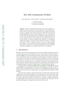 The AGI Containment Problem