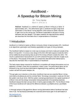 AsicBoost - A Speedup for Bitcoin Mining